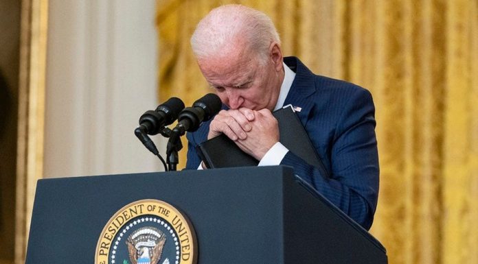 The highest record of dissatisfaction with Biden performance in the United States