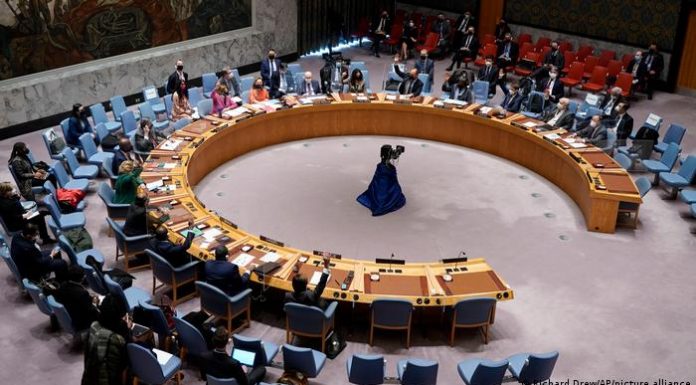 Security Council resolution on aggression against Ukraine; Russia vetoed, China, India and the UAE abstained