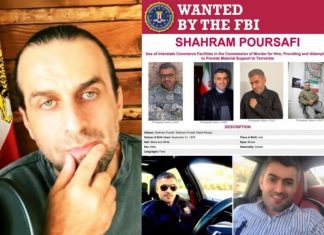 Shahram Poursafi (Mehdi Rezaei), wanted by the FBI, looks for Amir Fakhravar’s address in Houston, Texas
